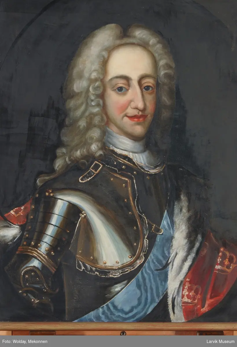 Portrett Christian VI i rustning