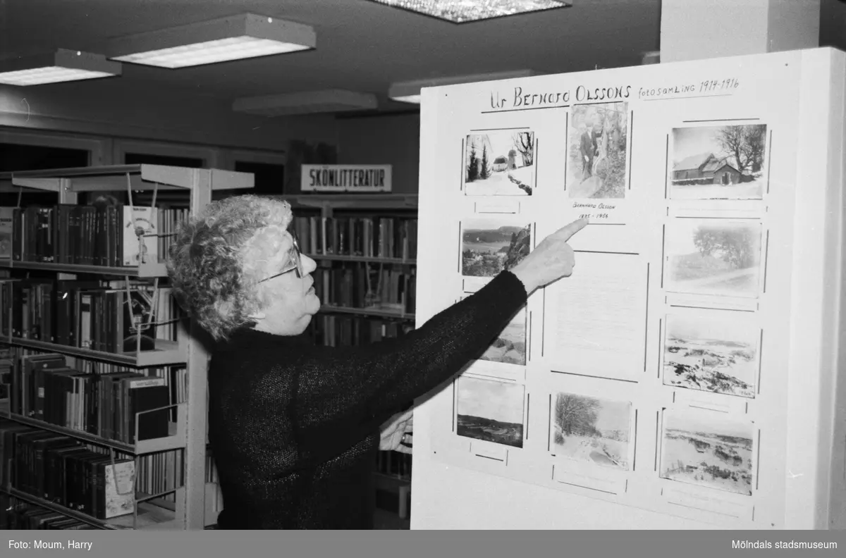 Kållereds hembygdsgille har fotoutställning på Kållereds bibliotek, år 1984.

För mer information om bilden se under tilläggsinformation.