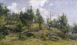 Maleriet "I utmarken" av Gerhard Munthe