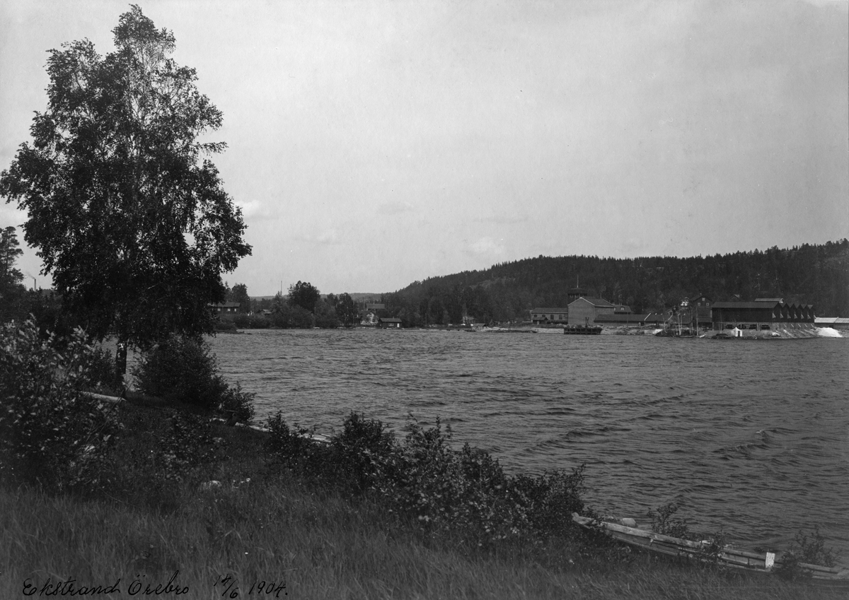 Dalslands Kanal vid Bengtsfors, 1904. Med fotografiet erhöll fotografen Turistföreningens fotostipendium  1904.