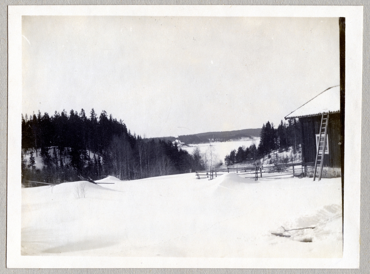 Källfallet med ångsågen och sjön Lien, 1918.