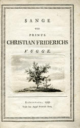Leilighetsvise "Sange ved Prints Christian Friderichs vugge" fra 1787