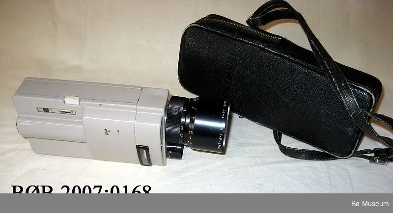 Filmkamera med veske