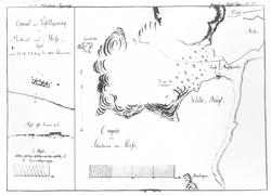 Avfotografert utsnitt fra et kart fra Jeløy og Moss 1812.
"