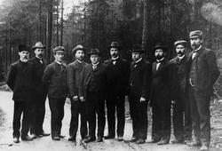 Setskog herredstyre 1906. Fra venstre: Julius Moe, Juul Kong