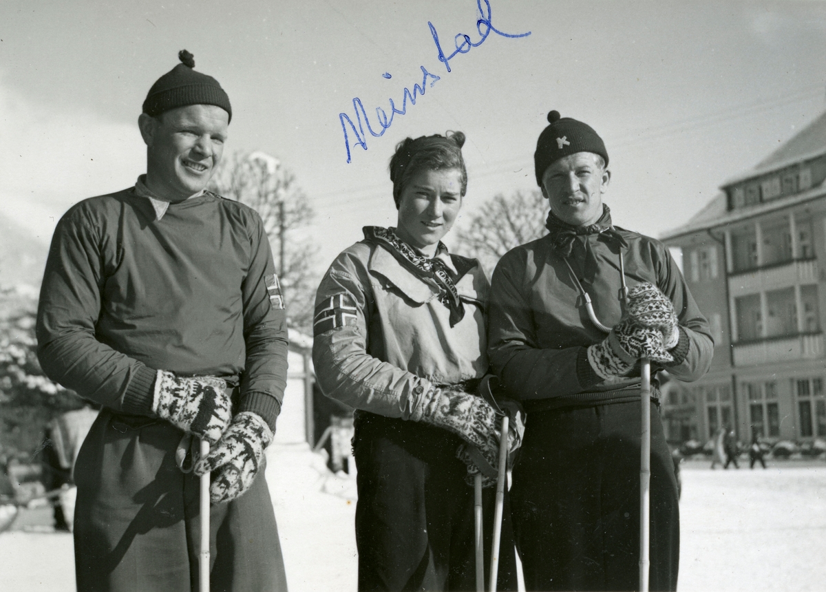 Members of the Norwegian skiing team at Garmisch