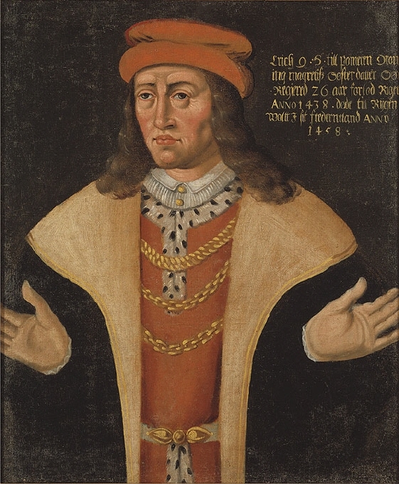 Erik I, 1382-1459,  hertig av Pommern konung av Danmark Norge och Sverige