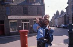 Mannskapet på tur i Peterhead.