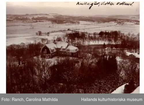 Kullagård med omgivningar. På korten står namnet Otto Anderberg angivet.Bild B publicerad i STFÂ´s årsbok någon gång under 1910-talet. Lantgård.