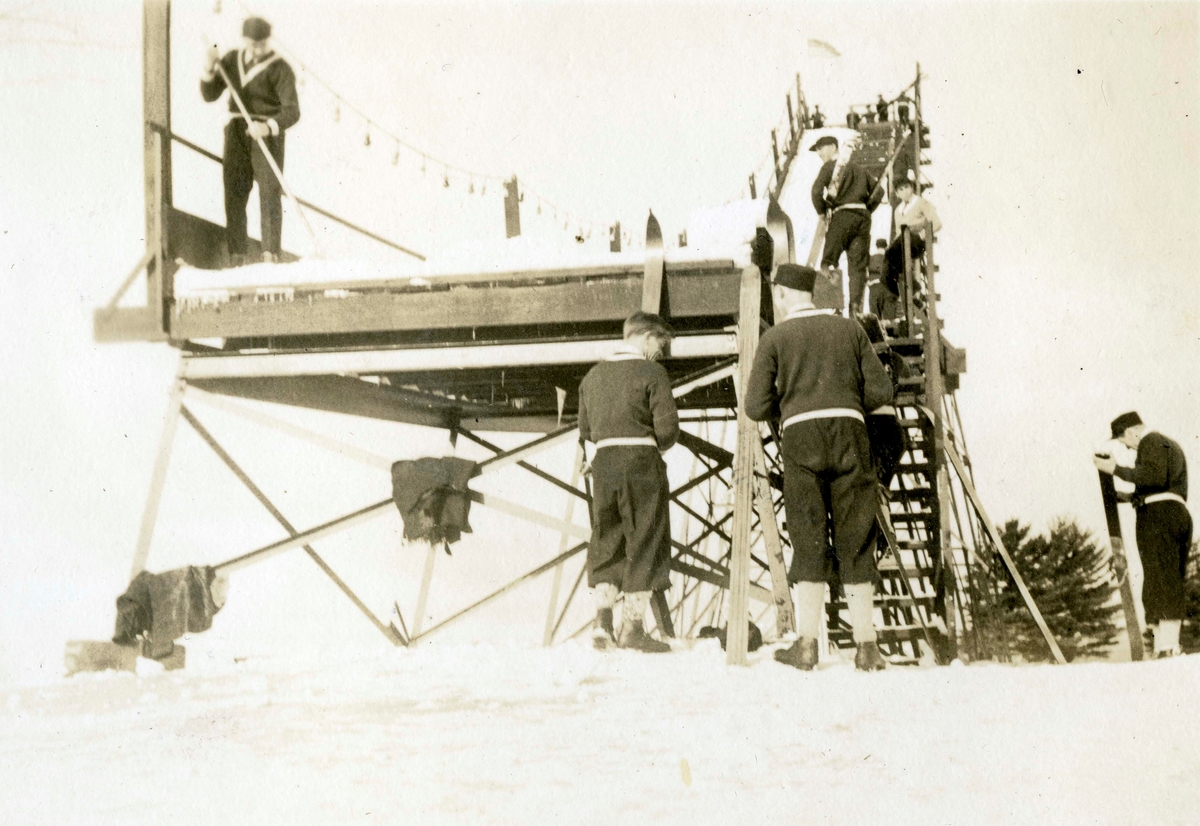 From the ski jump competition at Lake Placid