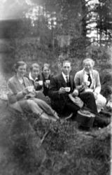 Kaffepause. Utflukt på Sæterhaugen på Frei. Bilde fra fotoin