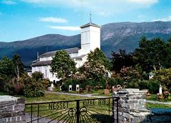 Foto fra Nesset kirke i Nesset kommune. Fotograf og datering