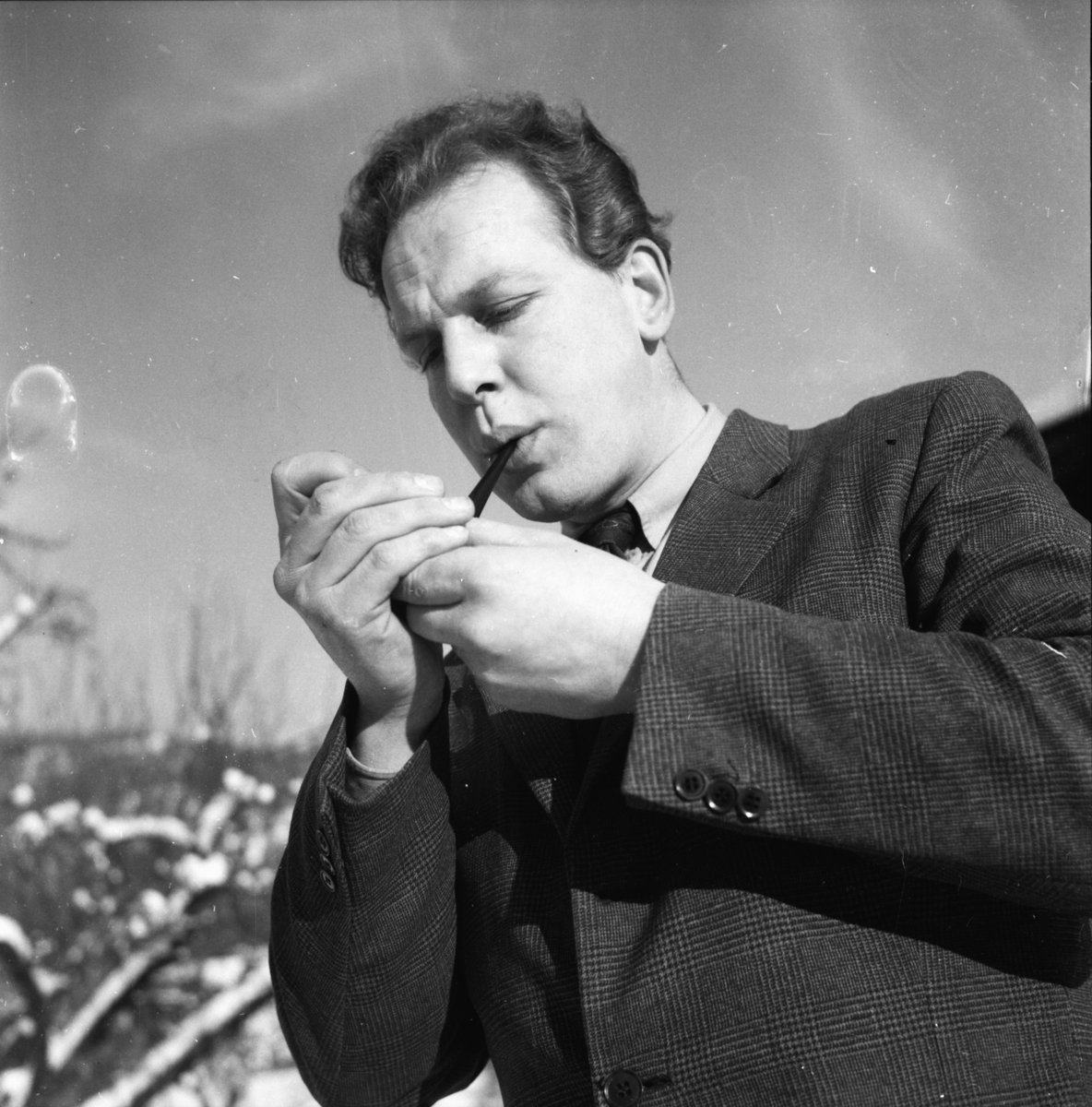 Vardens arkiv. "Foran Kviteseid Idr. landsrenn 25-27-28 d.m."  03-04.02.1954