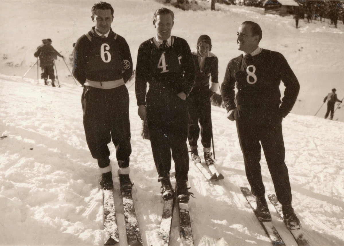 Athlete Sigmund Ruud with compertitors