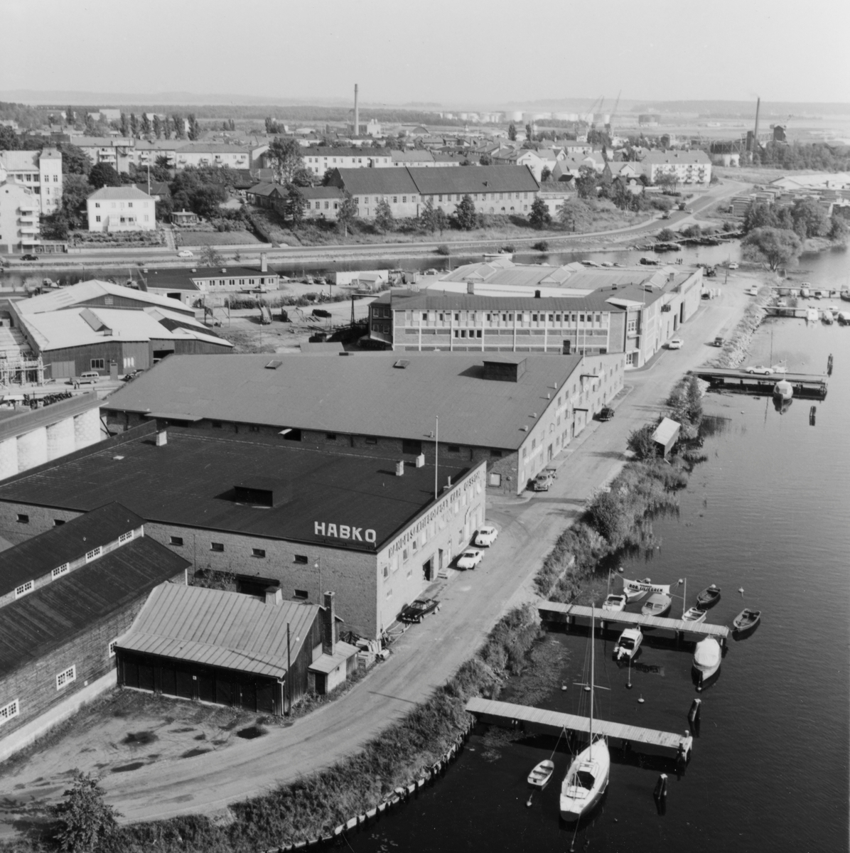 Vy från Löfbergsskrapan 1961.