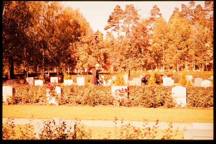 Skogslyckans kyrkogård, Växjö 1956.