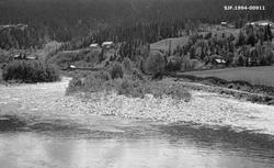 Landskapsbilde fra området ved elva Jøra i Vestre Gausdal, e