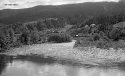 Landskapsbilde fra området ved elva Jøra i Vestre Gausdal, e