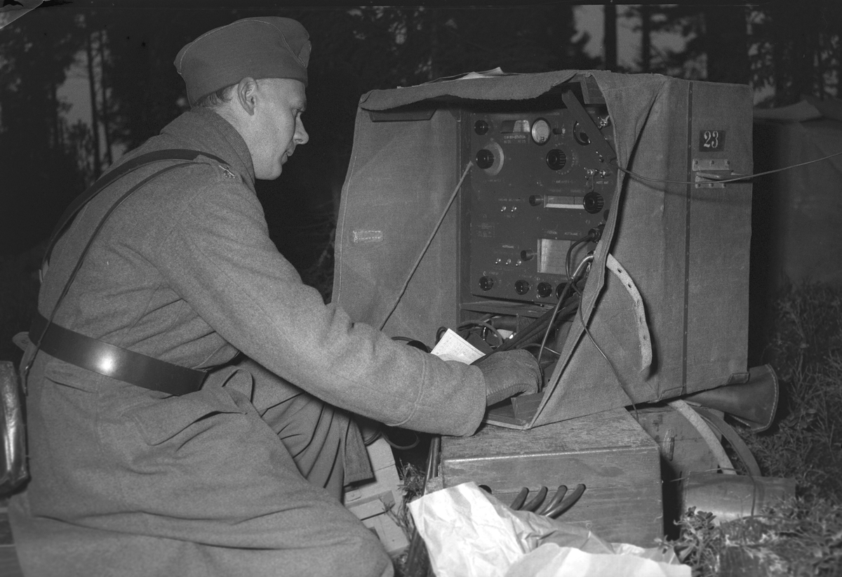 Kustartilleri befälsskolas övningskurs för signalister. 16 december 1949.