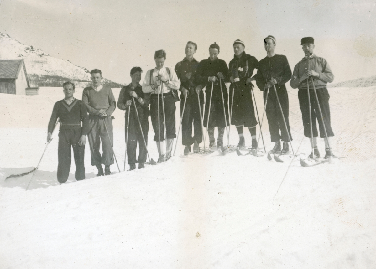 Norwegian athletes in the mountains