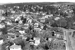 Flyfoto av Hoppern skole, Jeløy i Moss 20. mai 1959.