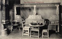 Postkort. Interiør fra Telemarksrommet. Utstilling, NF.