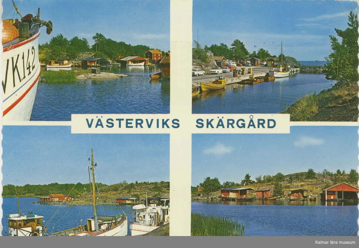 Vykort med motiv från Västervik.