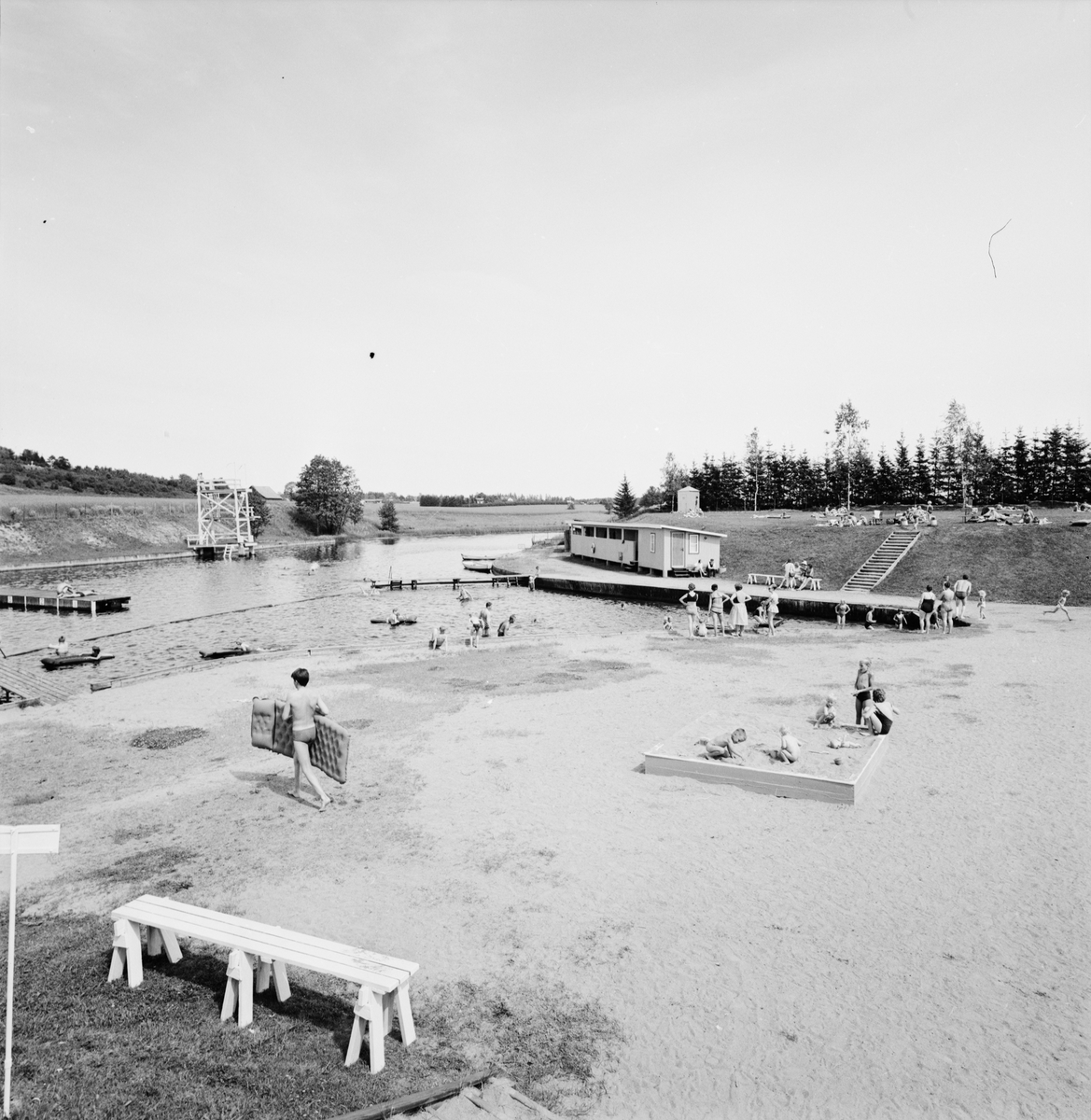 Storvads friluftsbad, Gamla Uppsala 1964