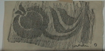 Dekorativa mönster (kalkering från museets stenbord)