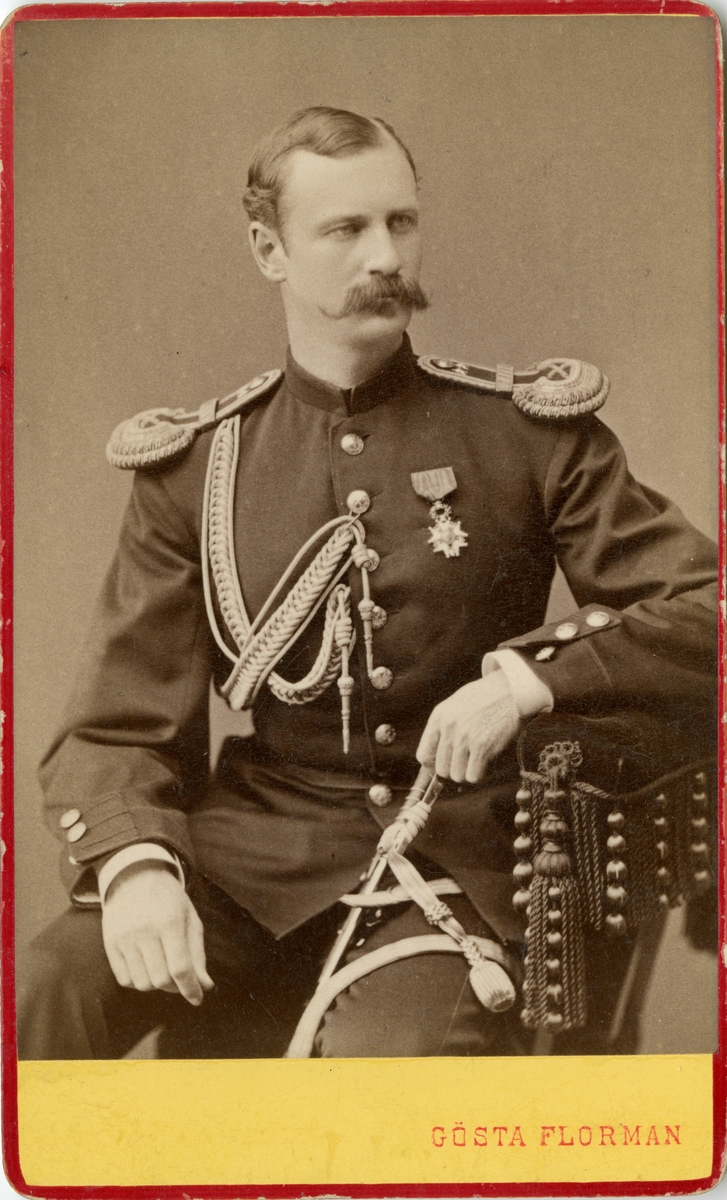 Porträtt av Johan Gustaf Wikander, överstelöjtnant vid Generalstaben.
