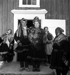 Brudepar: Sara Nilsdatter Pulk og Teodor Jakobsen. Fotografe