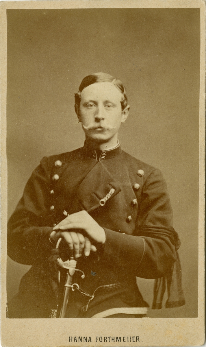 Porträtt av okänd löjtnant vid Norra skånska infanteriregementet I 6.