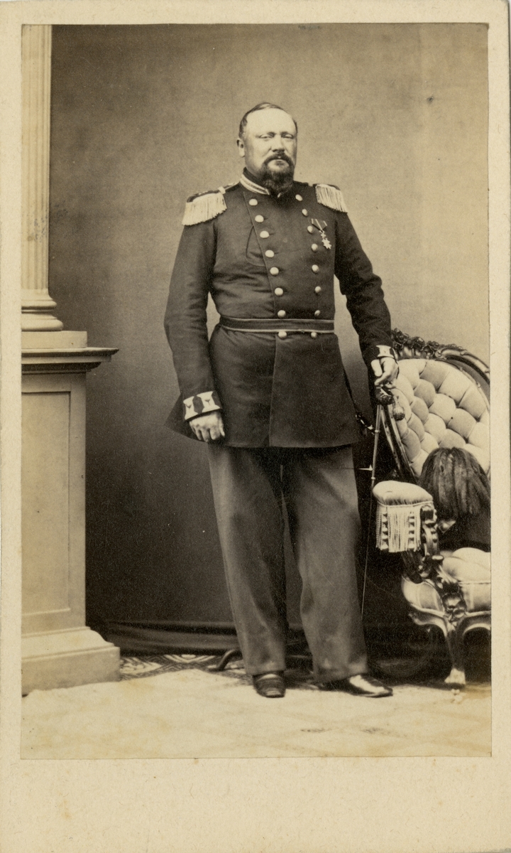 Porträtt av Mauritz Bogislaus Malmerfelt, officer vid Upplands regemente I 8.