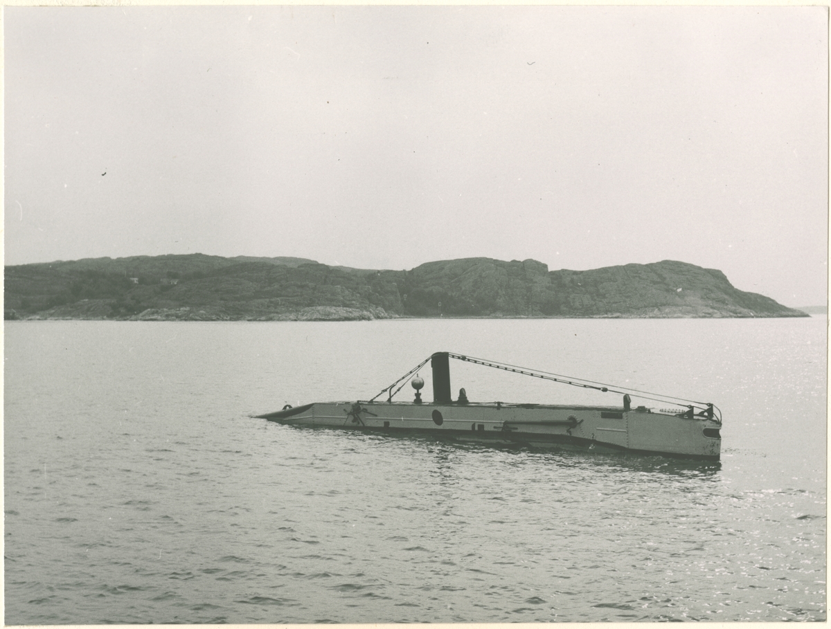 Dvärgubåten Spiggen, år 1958.