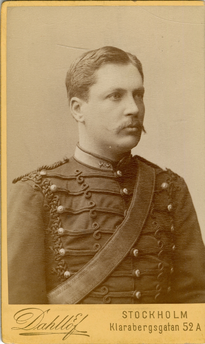 Porträtt av okänd löjtnant vid Svea artilleriregemente A 1.