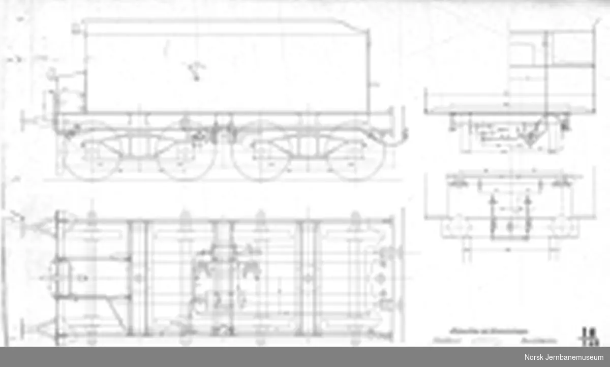 Damplokomotiv type 19a, tender - SLM tegning 240