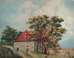 Rest av tårn på Akershus [akvarell]