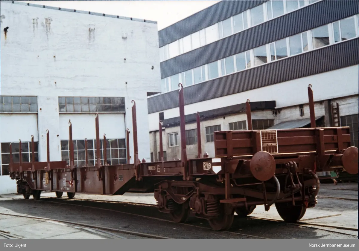 Plattformboggivogn til de jugoslaviske statsbaner, litra Rgs-z nr. 31 77 391 7000-4 ved levering fra Strømmens Værksted