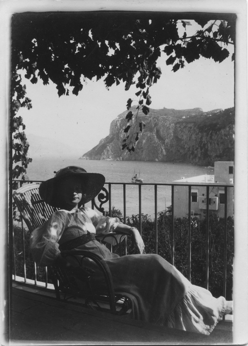 Ester Ellqvist på Capri i Italien.