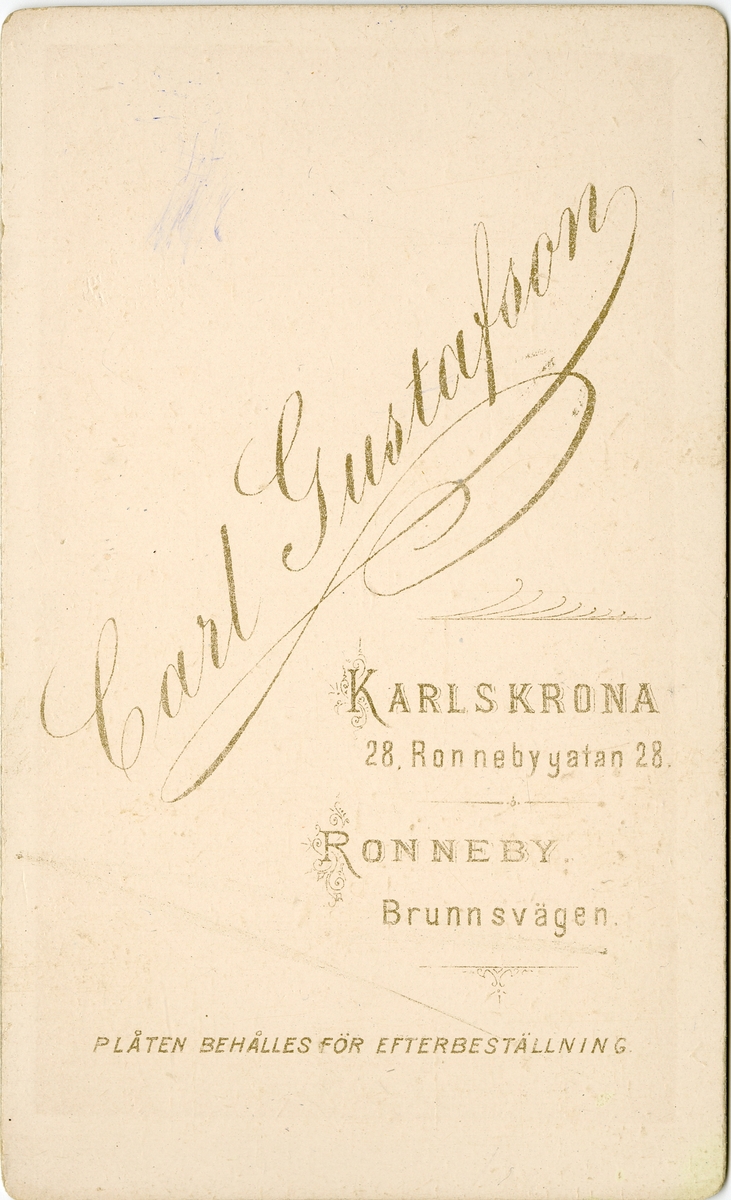 Porträtt av Karl Fredrik von Malmborg, officer vid Andra livgrenadjärregementet I 5.

Se även bild AMA.0001895, AMA.0008068 och AMA.0009530.
