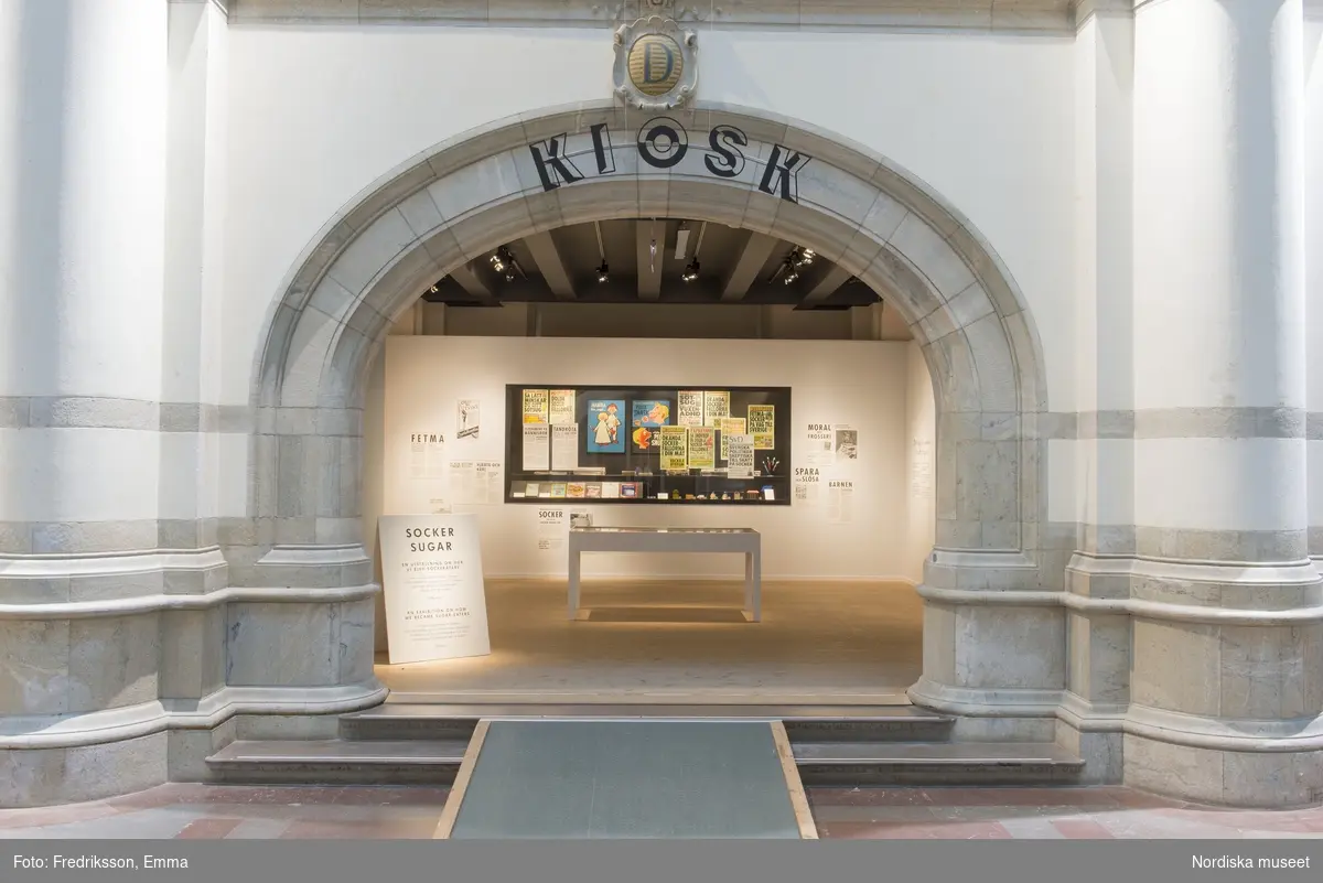 Dokumentation av utställningen Socker, hösten 2014 på Nordiska museet.