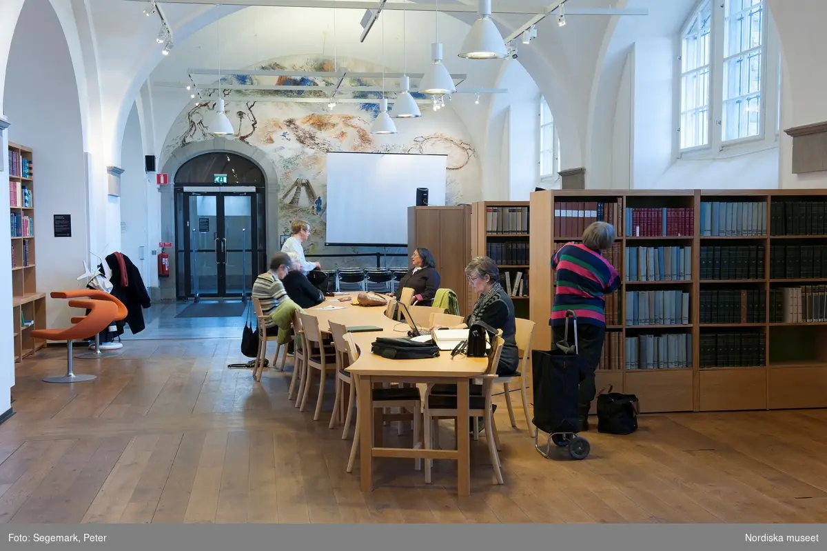 Fatburen och Biblioteket i Nordiska museet.
