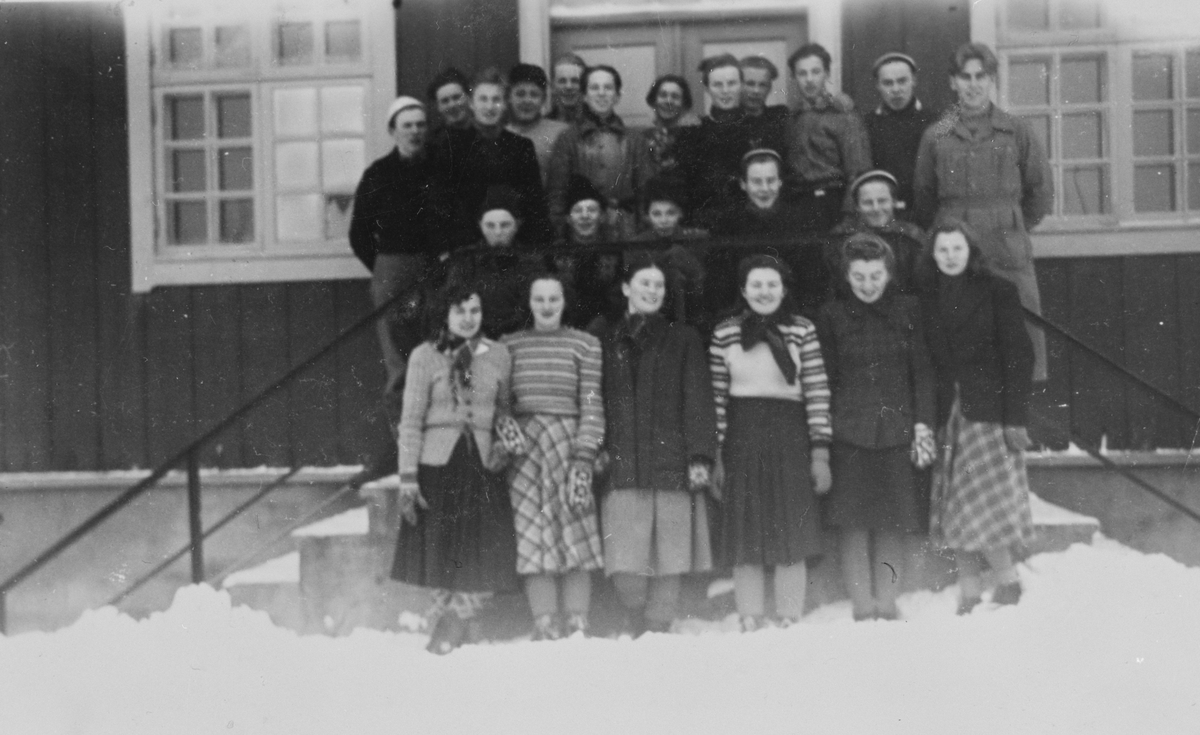 Elever ved Brekken framhaldsskole, 1. klasse 1948-49