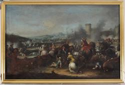 Slagscene [Lerretsmaleri]