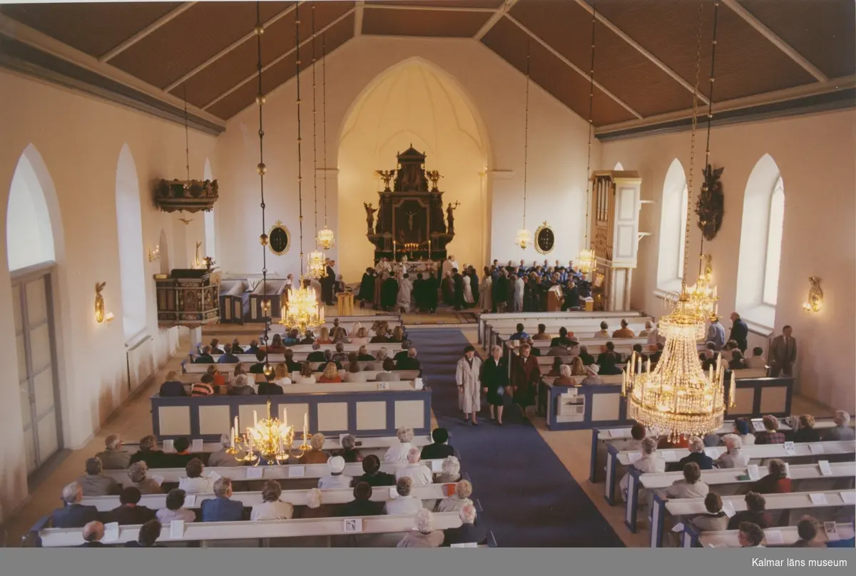 Återöppnande av Virserums kyrka efter renovering 1993.
