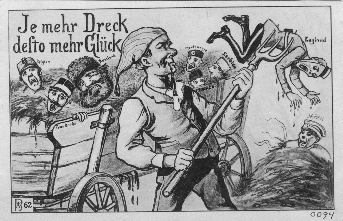 Tysk propagandabild från första världskriget.