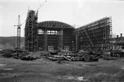 Mg-3 fabrikk, detaljer av armerings- og forskallingsarbeid. 