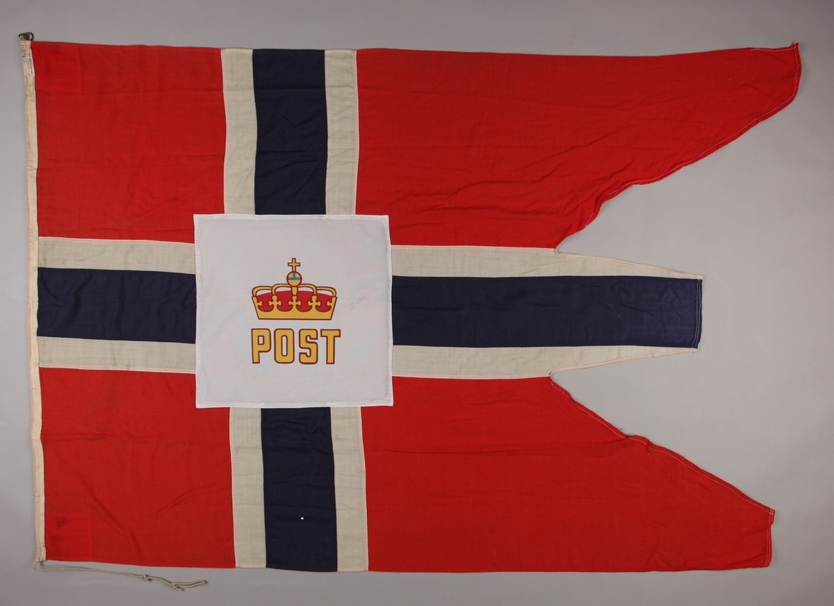 Norsk splittflagg/postflagg fra ROYAL VIKING STAR.