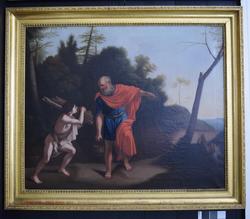 Abraham og Isak på vei til offerstedet [Maleri]