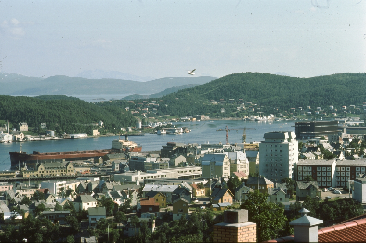 Utsikt fra Samaåsen mot sentrum og Gangsås.